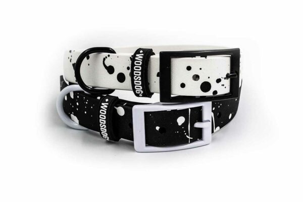 Woodsdog Durango Halsband Dalmatian black and white